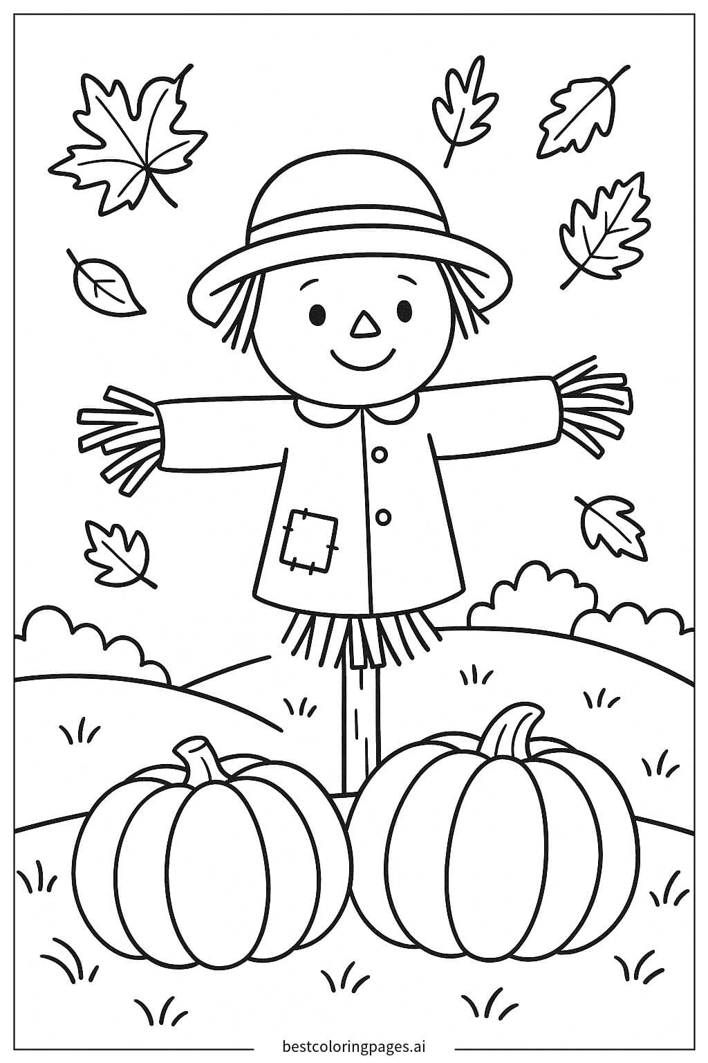 Friendly Fall Scarecrow