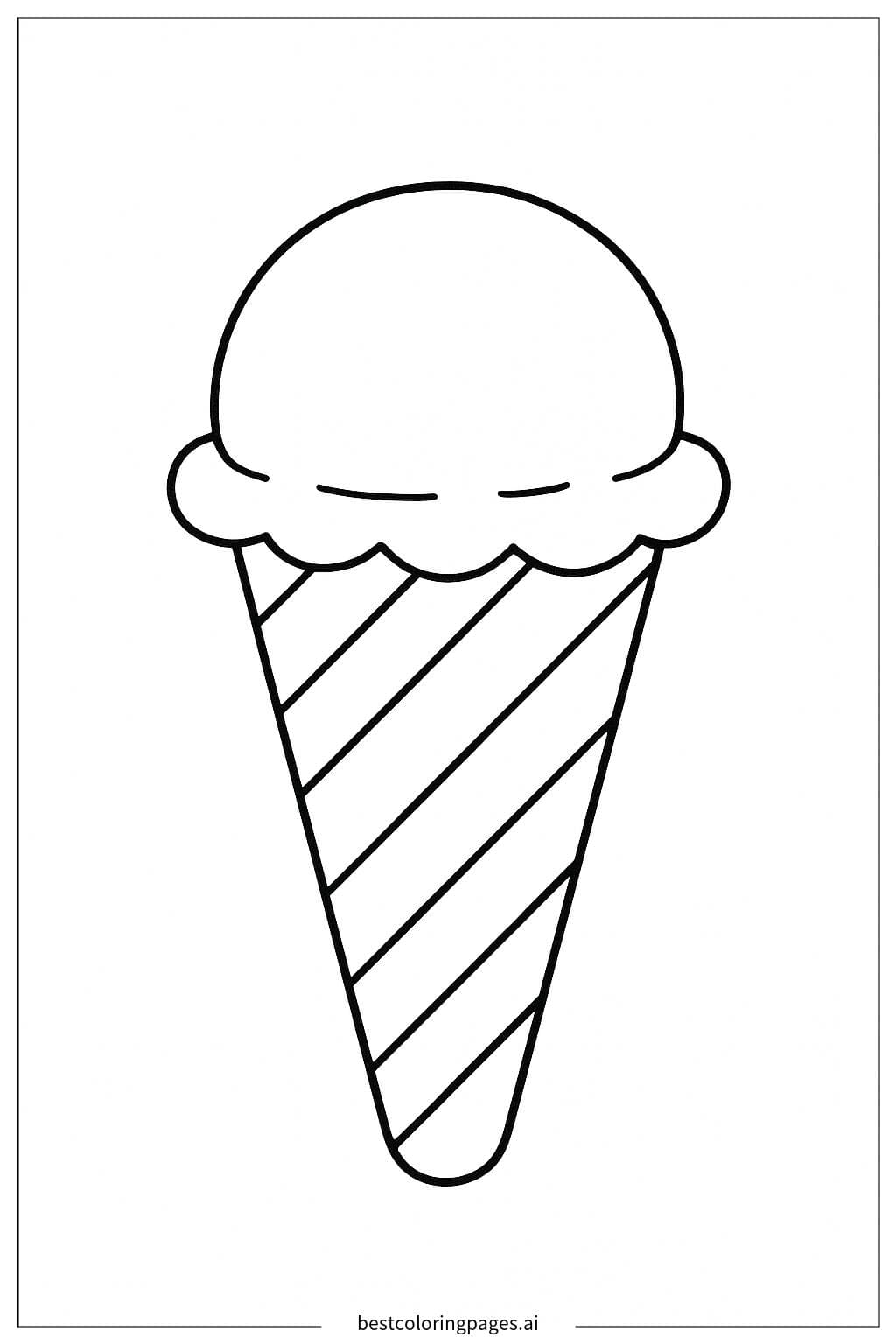 Cornet de glace simple