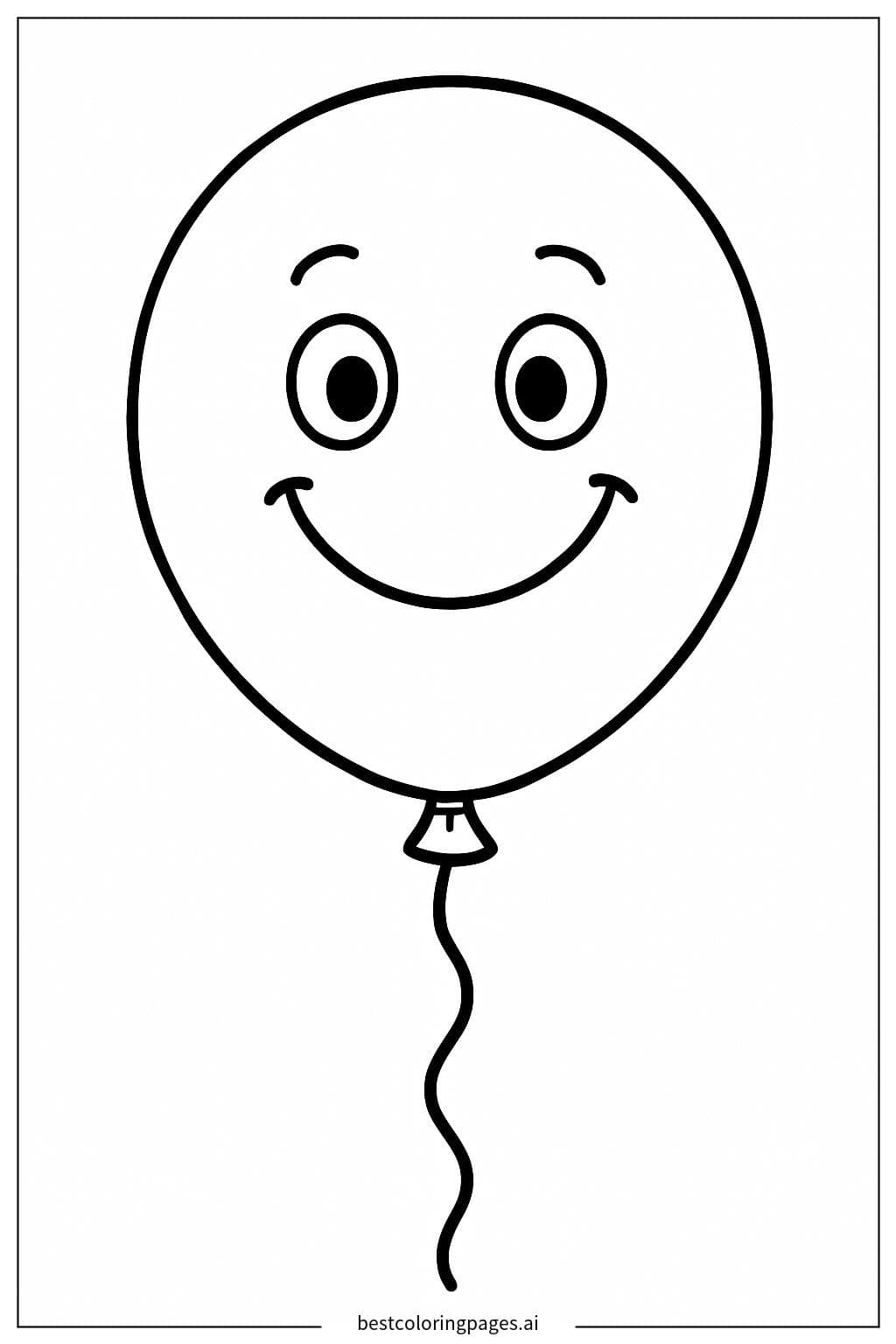 Smiling Balloon with a Happy Face