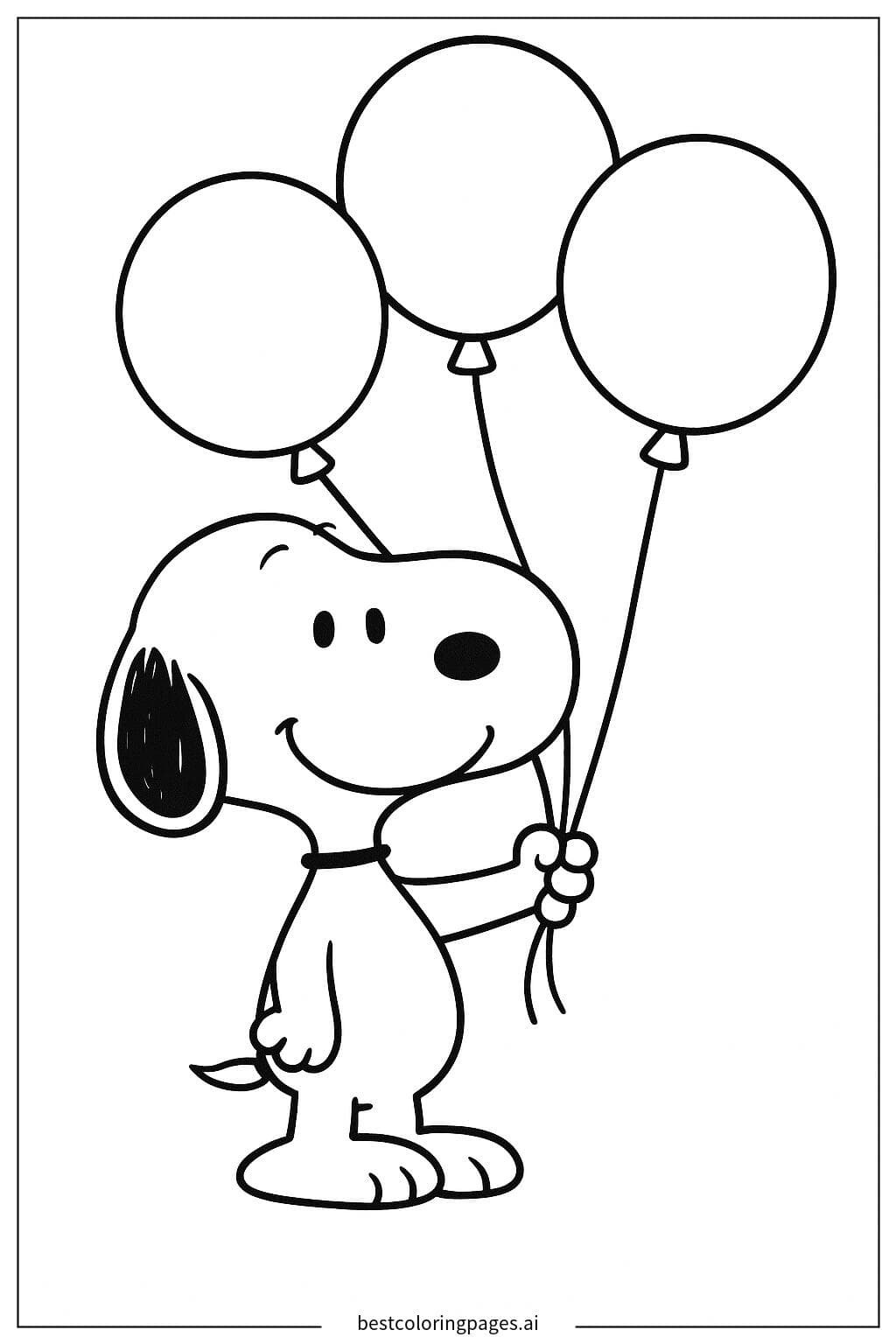 Snoopy con palloncini