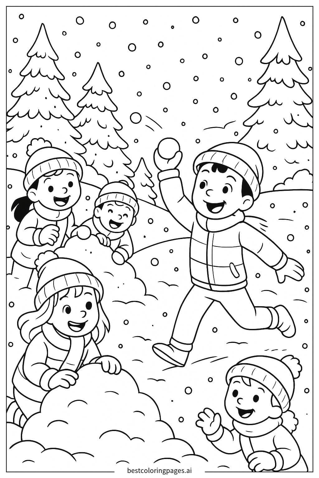 Exciting Snowball Fight