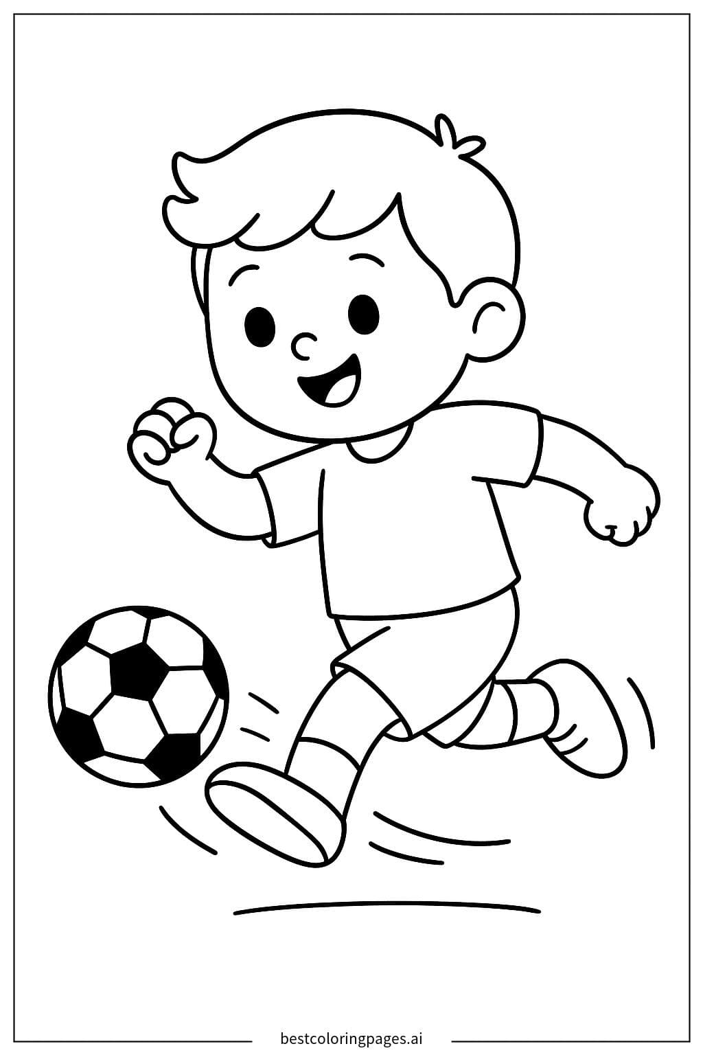 Soccer Player in Action