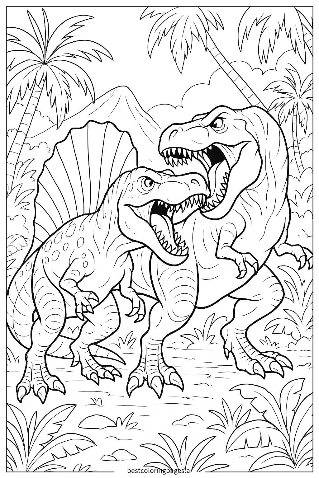 Epic Clash: Spinosaurus vs. T-Rex