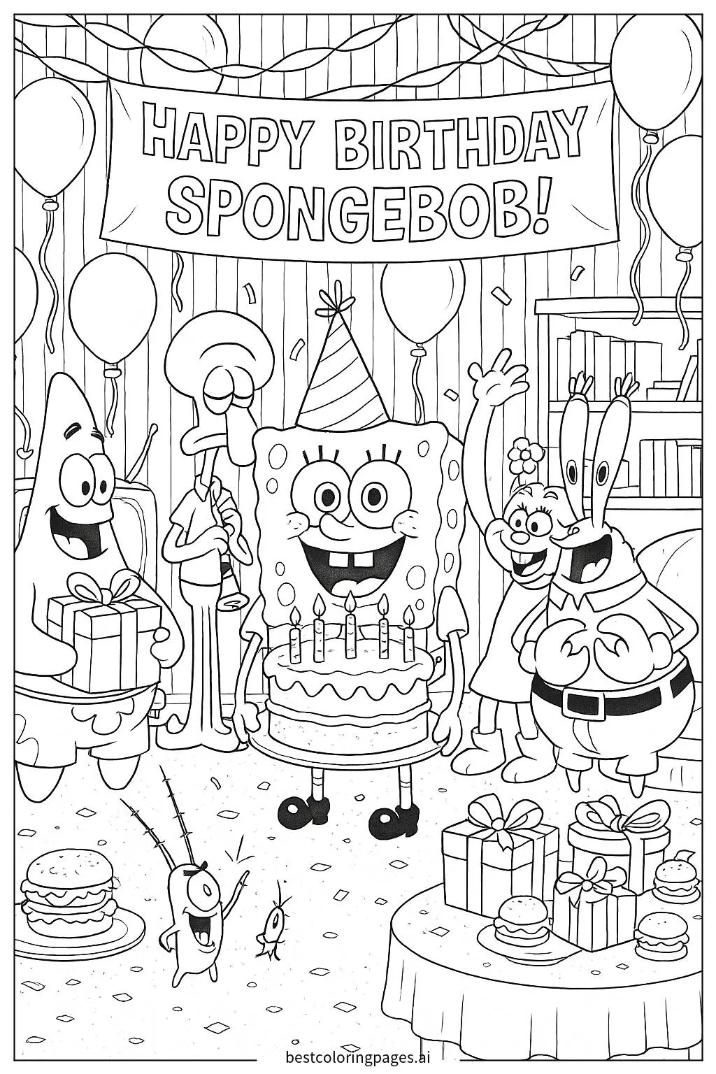 SpongeBob’s Birthday Party with All His Bikini Bottom Friends