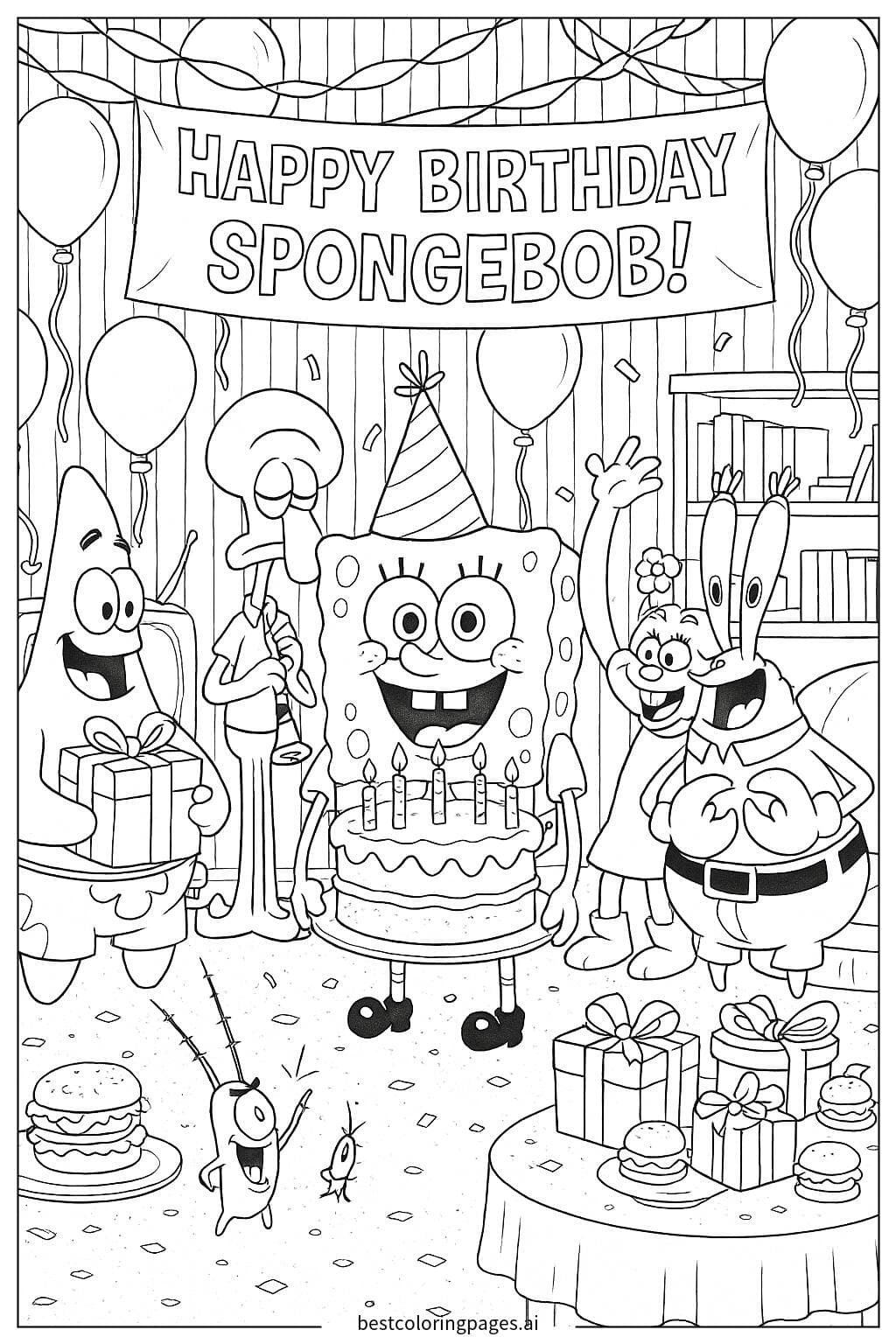 SpongeBob’s Birthday Party with All His Bikini Bottom Friends