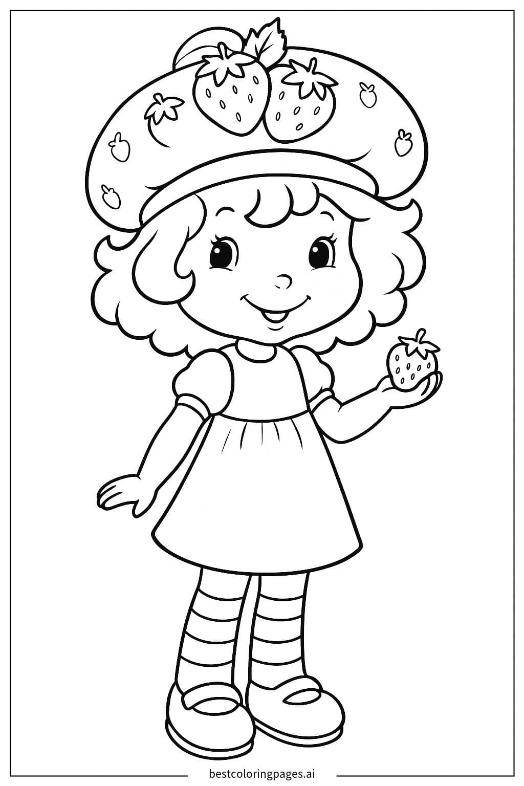 Strawberry Shortcake in a Berry-Themed Hat