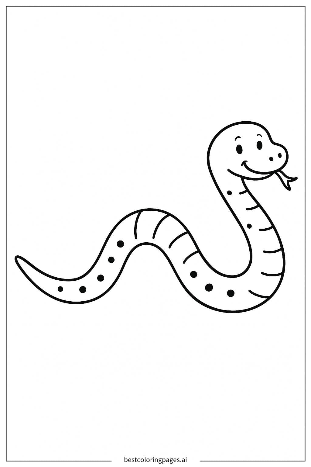 Playful Stretching Snake