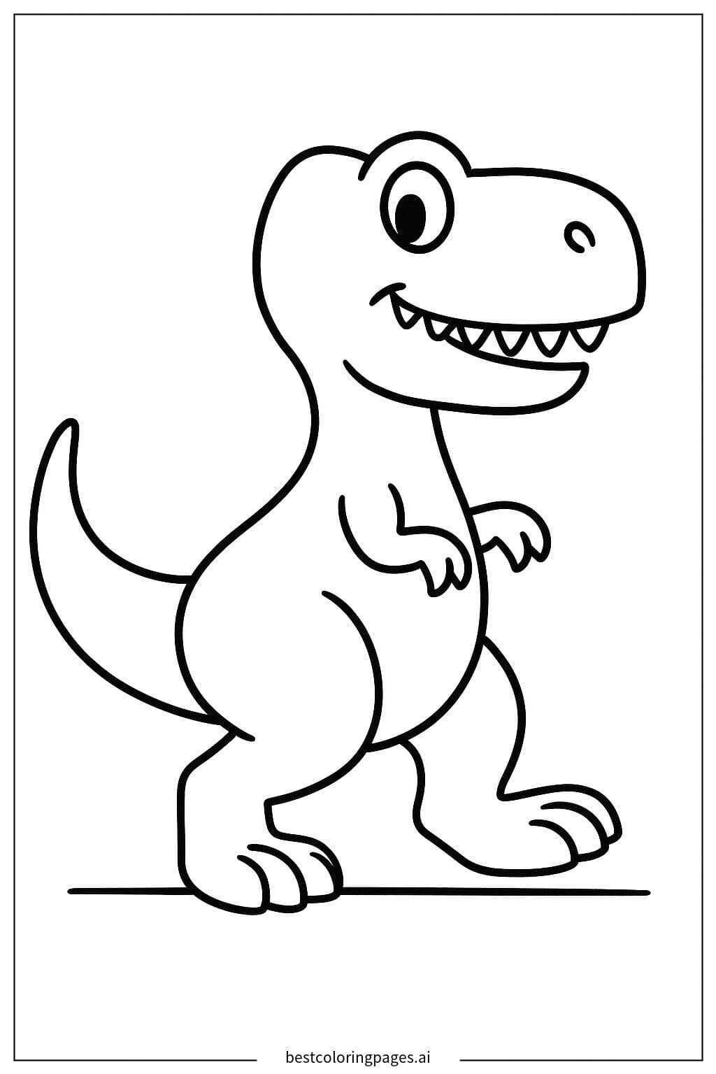 T-Rex Walking on Flat Ground