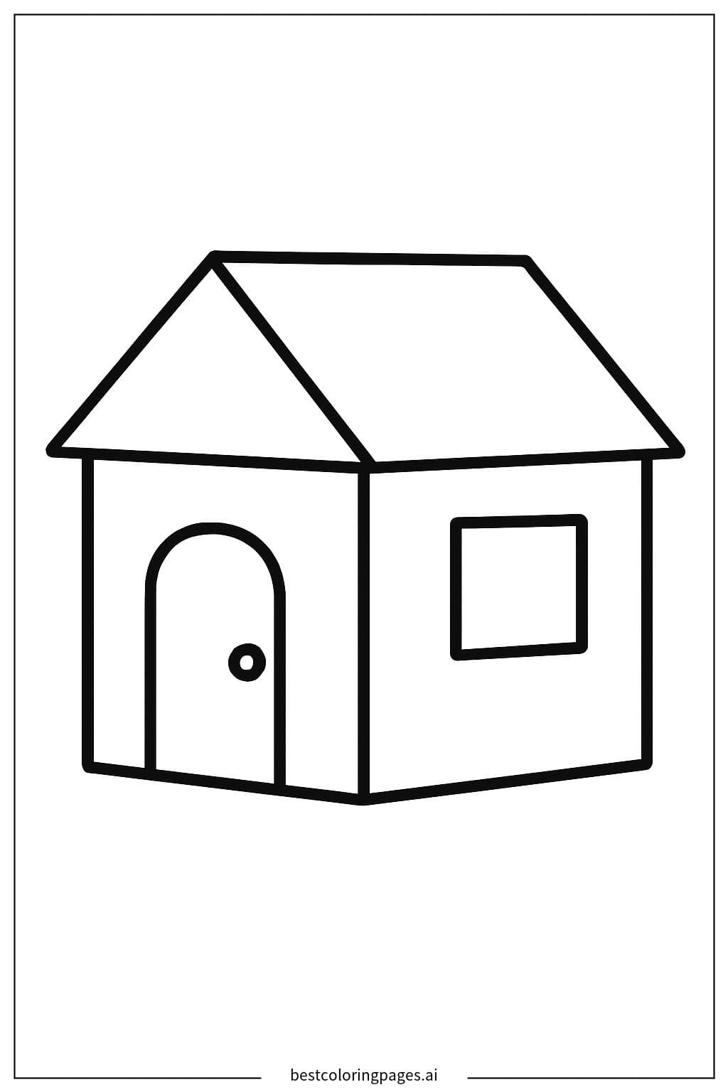 Cozy Tiny House with a Door and Window