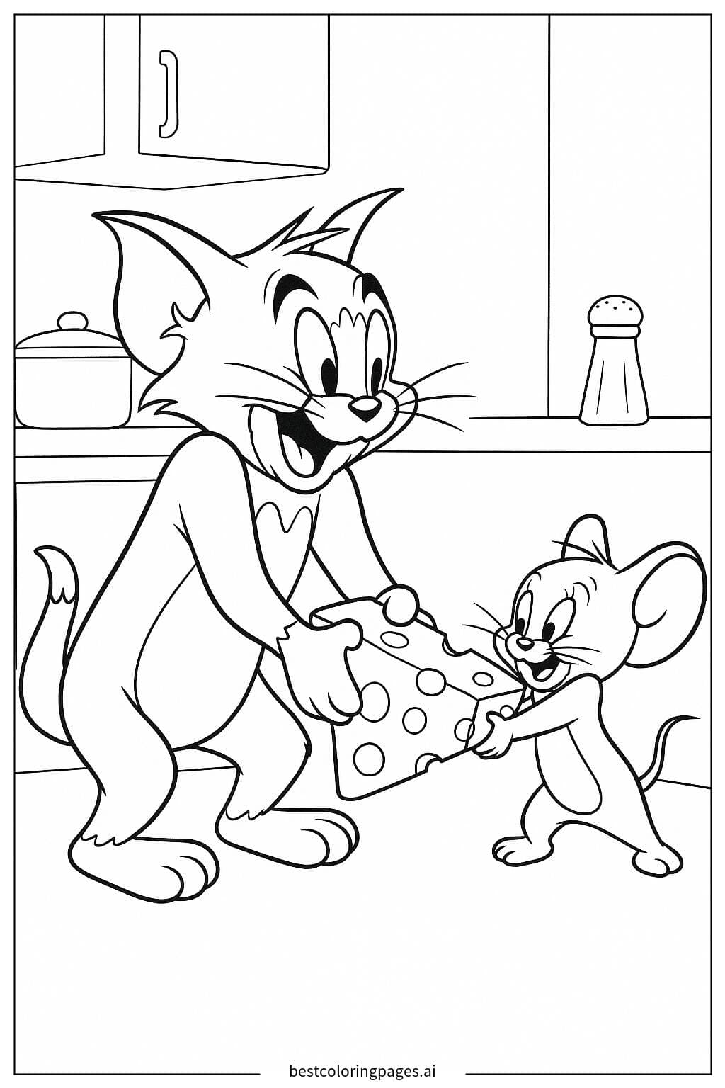 Tom and Jerry's Cheesy Tug-of-War