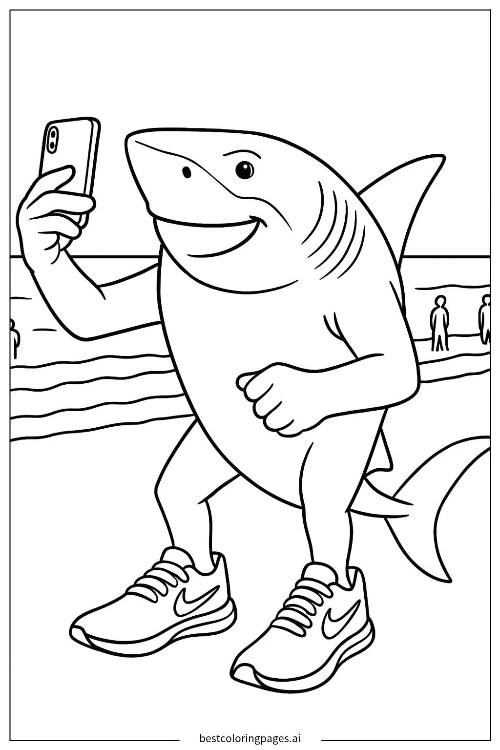 Tralalero Tralala's Beach Selfie Adventure