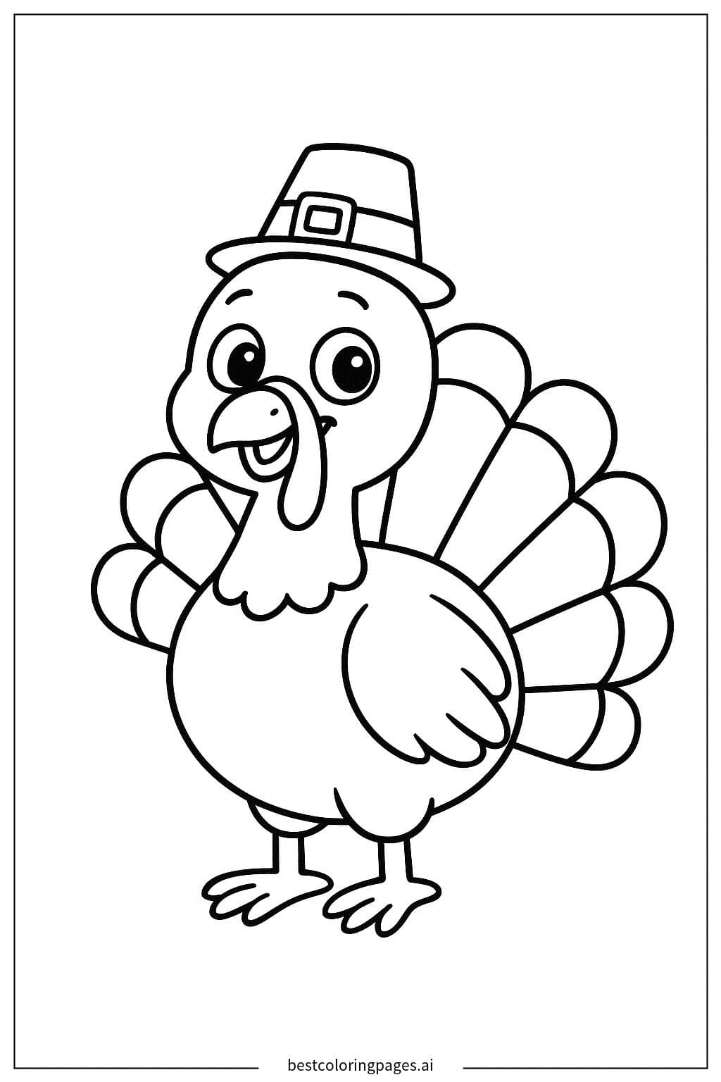 Turkey with a Cute Little Hat