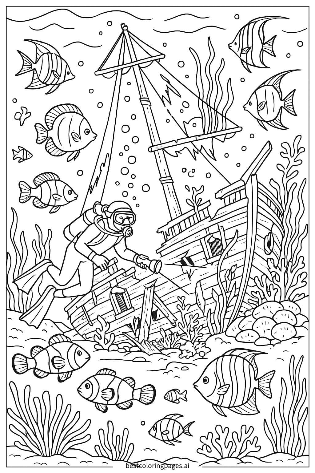 Underwater Shipwreck Adventure