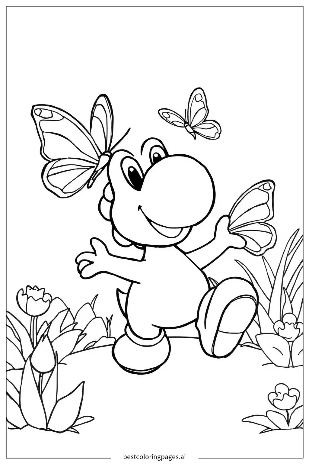Yoshi with Butterfly