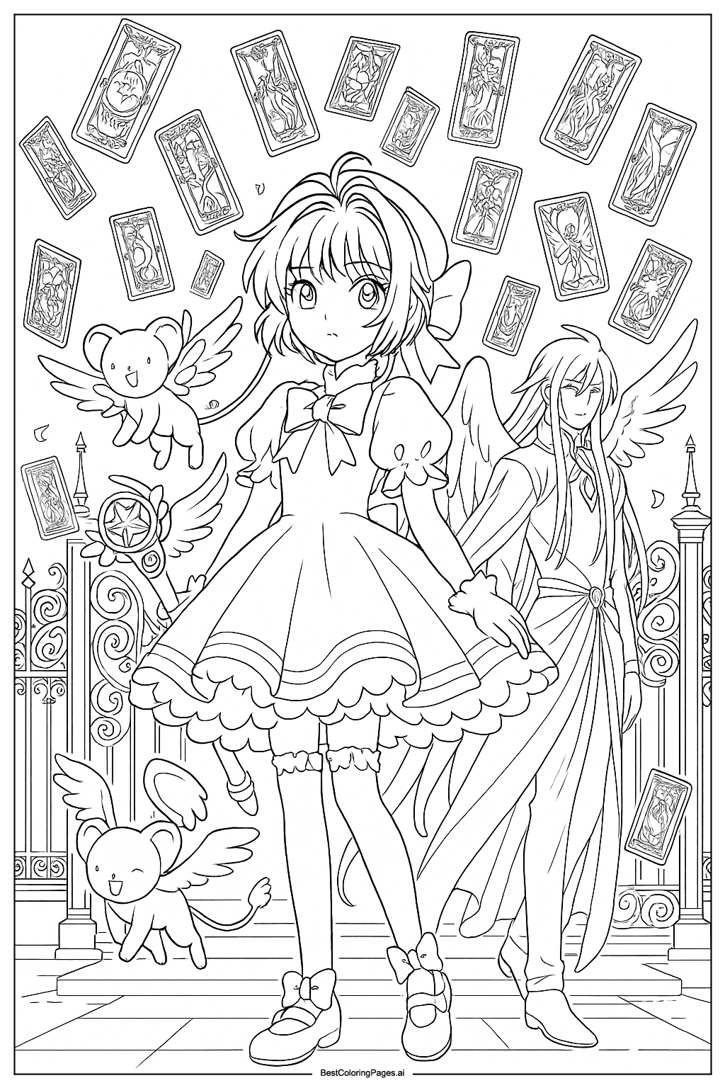 Cardcaptor Sakura with Kero and Yue