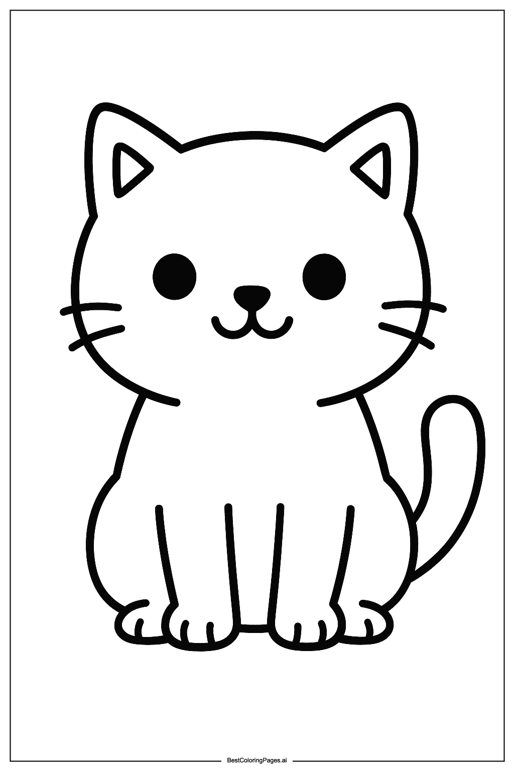 Coloriage Le Chat Assis