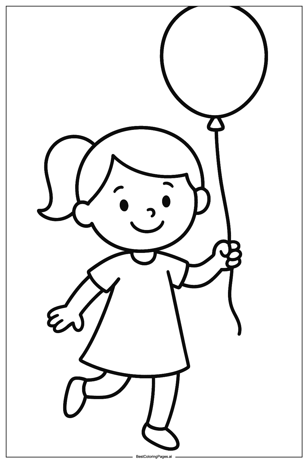 Bambina con palloncino