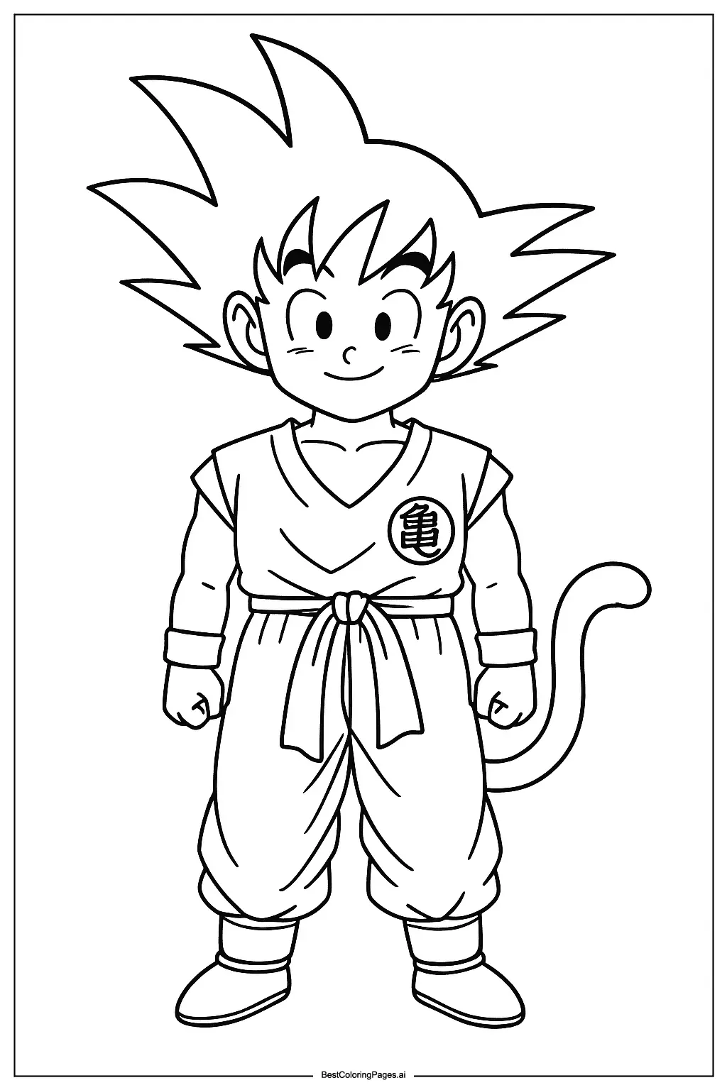 Goku standing pose