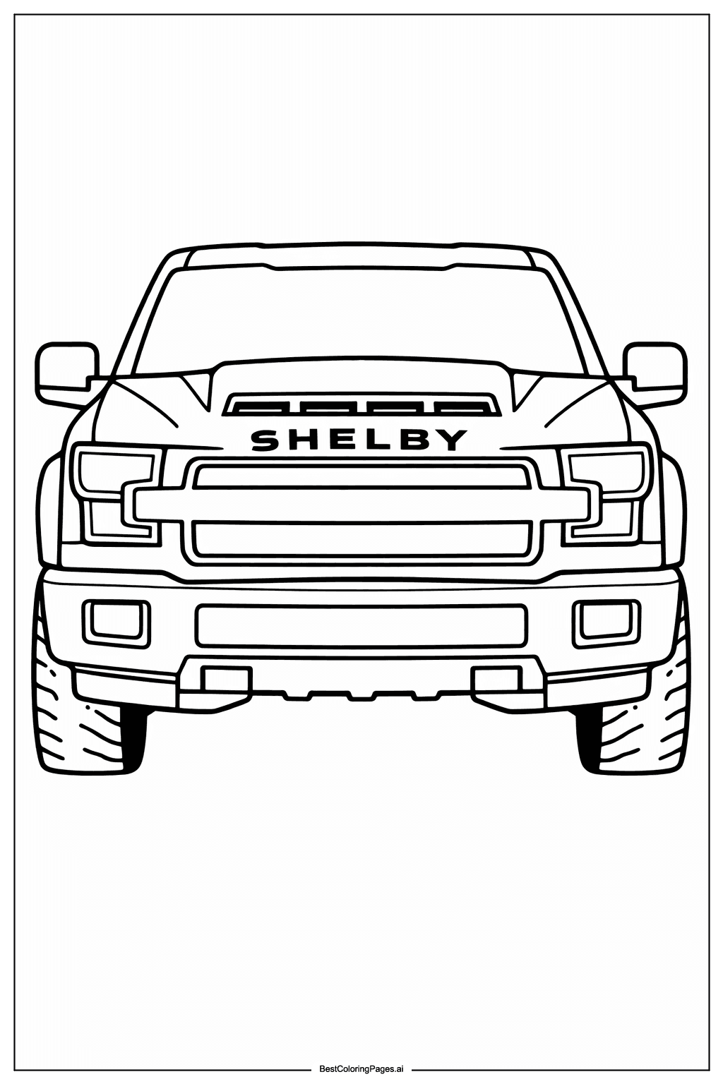 Shelby truck front view