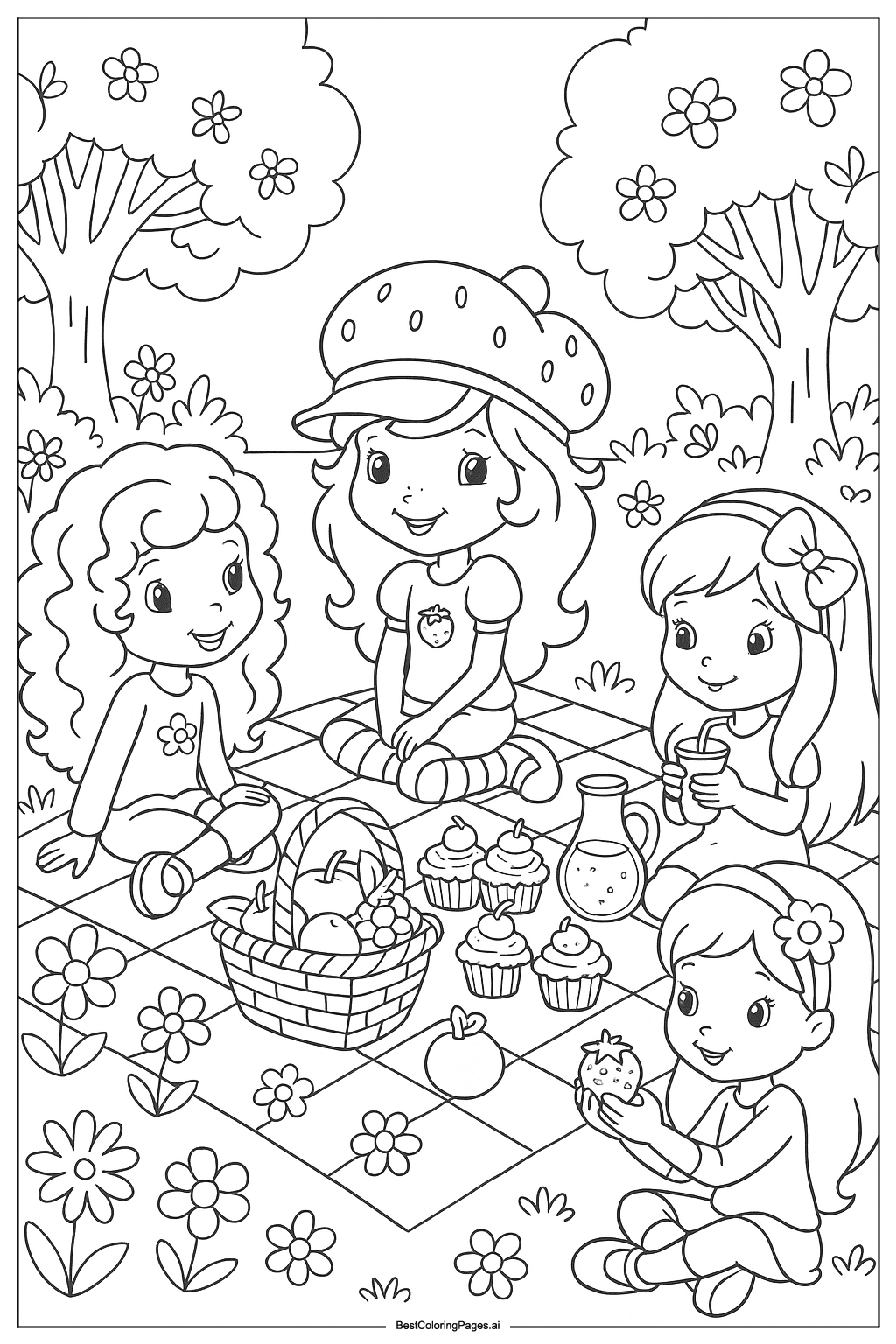 ストロベリー・ショートケーキのピクニック