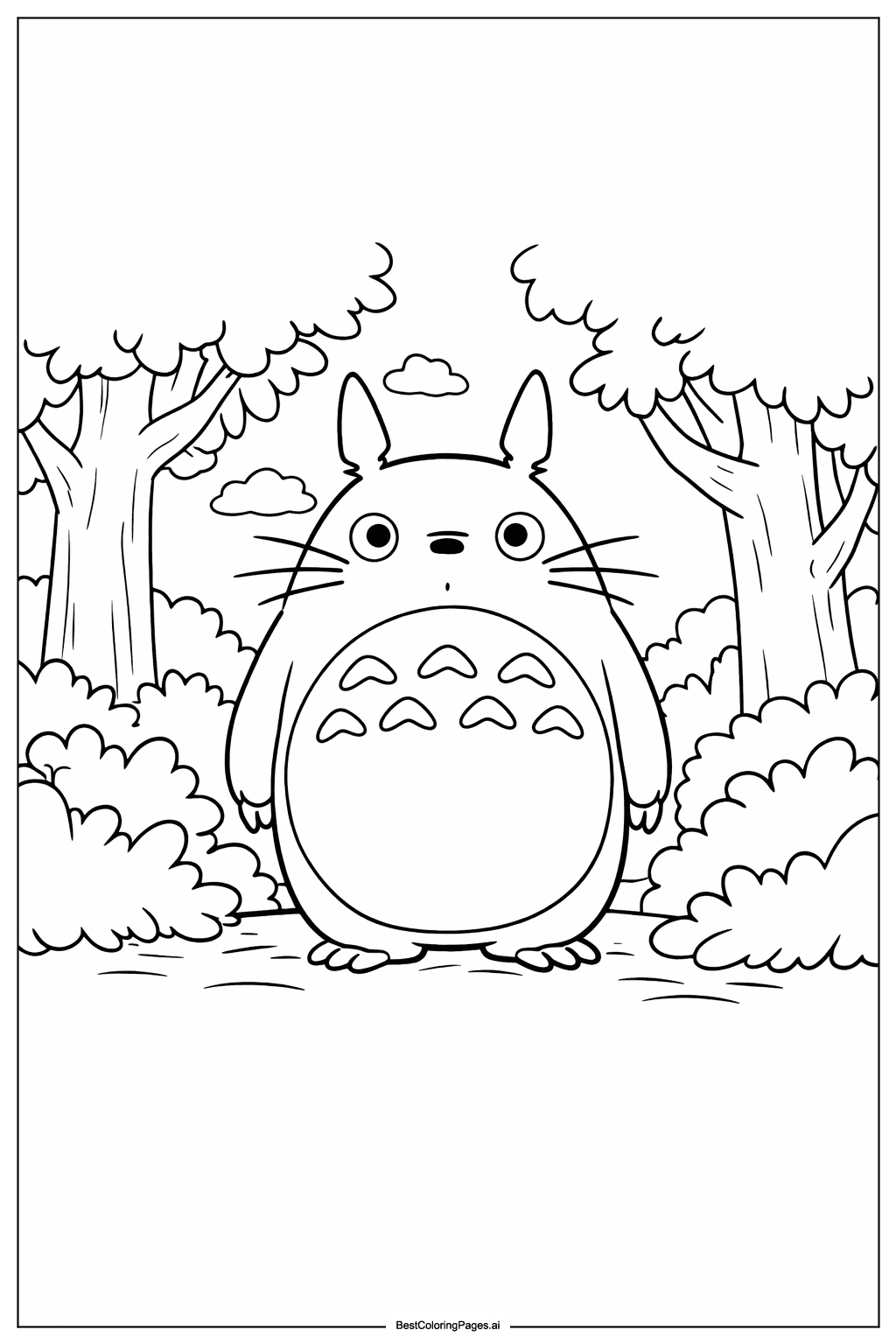 Totoro in the forest