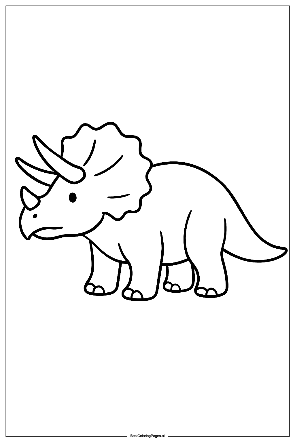 Triceratops standing