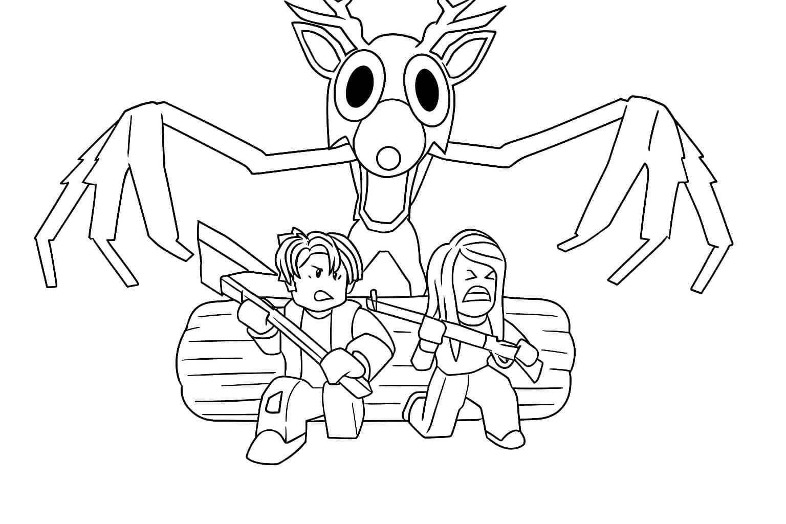 99 Nights In The Forest Coloring Pages