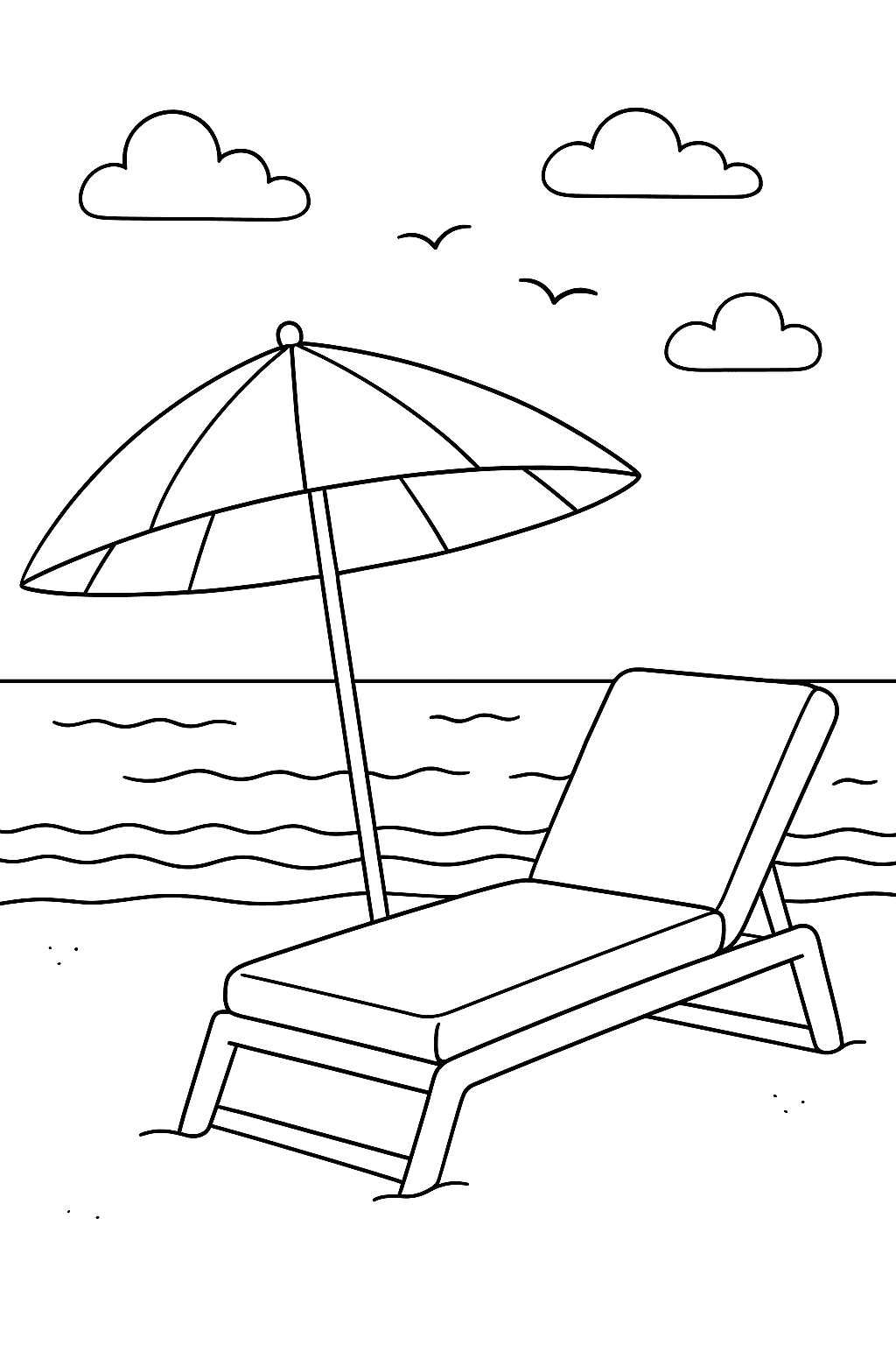 Beach Coloring Pages